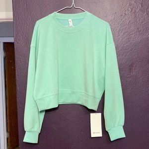 Lululemon crewneck sweater oversized crop